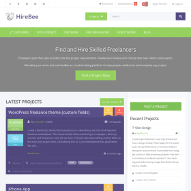 AppThemes HireBee – Freelance WordPress Theme 1.4.10