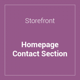 Storefront Homepage Contact Section 1.0.3