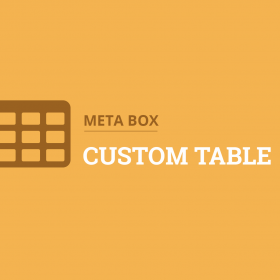Meta Box Custom Table 2.1.7