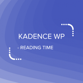 Kadence Reading Time 1.0.3