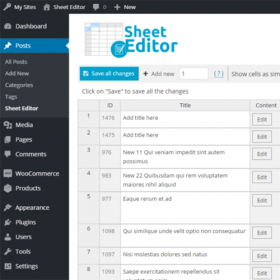 WP Sheet Editor Events Pro 1.1.14