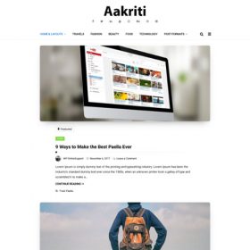 WP OnlineSupport – Aakriti Personal Blog Pro 1.0.0