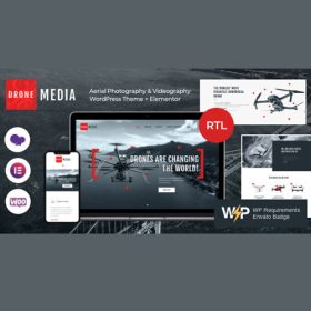 Drone Media | Aerial Photography & Videography WordPress Theme + Elementor 1.6.5