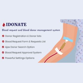 IDonatePro – Blood Donation, Request And Donor Management WordPress Plugin 3.0.2