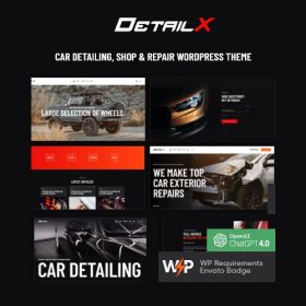 DetailX – Car Detailing, Shop & Repair WordPress Theme 1.6.0